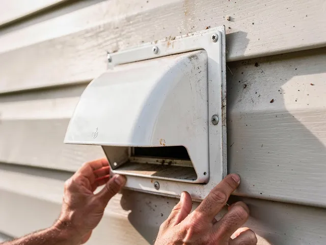 North Port Dryer Vent Cleaning technician delivering thorough residential dryer vent cleaning service in North Port